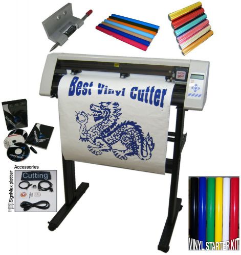 Sm 24&#034; vinyl cutter bundle &amp; 2014 unlimited professional software extra material for sale