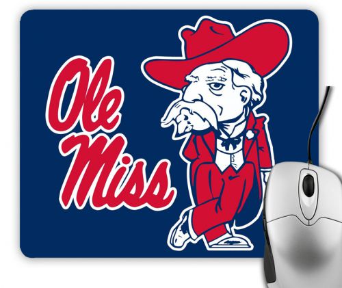 New Ole Miss Rebels Football Logo Mouse Pad Mat Mousepad Hot Gift Game
