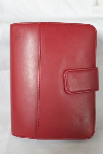 New mundi mundex burgundy red faux leather organizer planner binder purse for sale