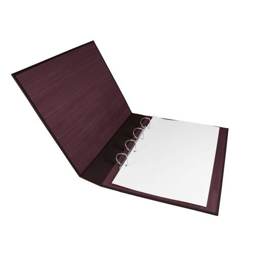 LUCRIN - A3 vertical binder - Smooth Cow Leather - Burgundy