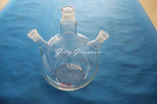 5l (5000ml) 3-neck (three-neck) flat bottom boil flask, heavy wall,24/29 joint for sale