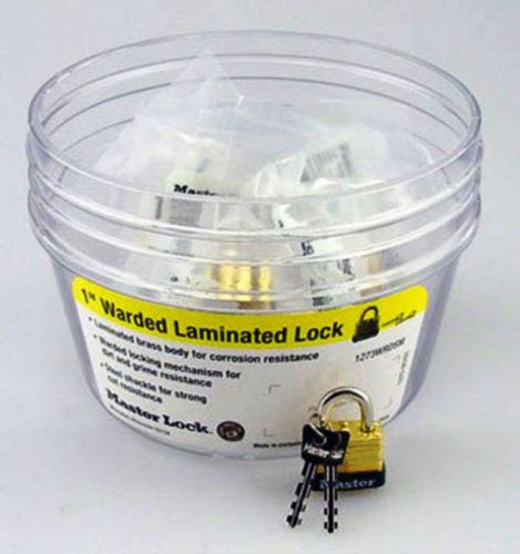 NEW SEALED Case Master Locks 1&#034; Warded Laminated Pack of 18