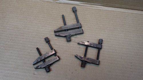 3 Brown &amp; Sharpe No. 754 C-D (1-1/2 and 2&#034;Inch) Machinist Parallel Clamps!