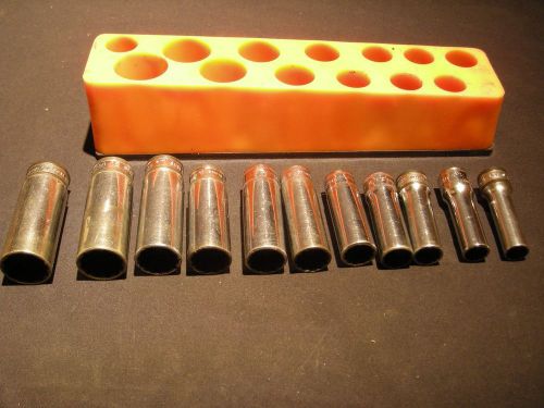 Snapon 3/8 metric socket set 11 total 9mm to 19mm sfm9 to sfm19 for sale
