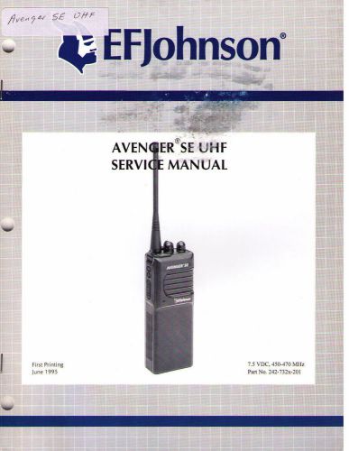 Johnson Service Manual AVENGER SE UHF 450-470 MHz