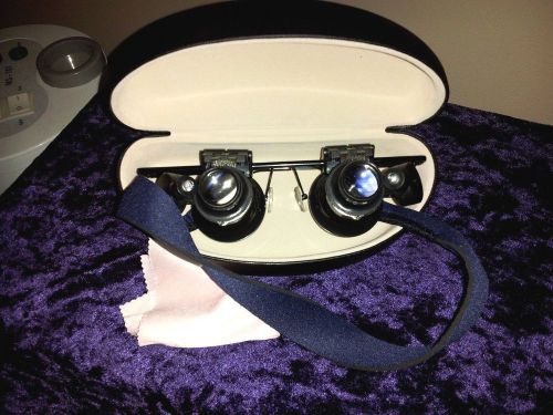 Lapidary inspectacles kit w/20timesmag,led&#039;s,shell case,head strap&amp; lens cloth for sale