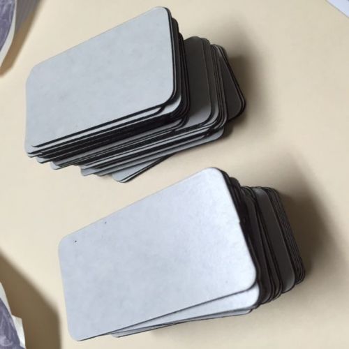 SELF ADHESIVE MAGNETS LOT OF 100 (7.5cm x 3.75cm) PEEL &amp; STICK MAGNETS