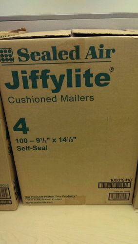 100 #4 kraft jiffylite® bubble mailers padded envelopes 9.5x14.5 for sale