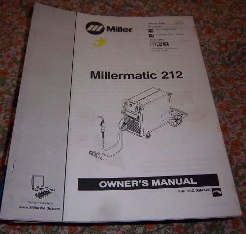 Millermatic 212 Owner&#039;s Manual