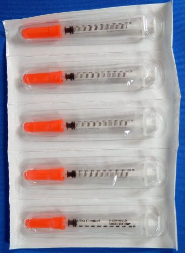 New sterile 10 ct monoject 100u/ 1cc syringes with needle. for sale