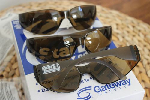 Gateway star lite safety sun glasses mocha box of 10 pc for sale