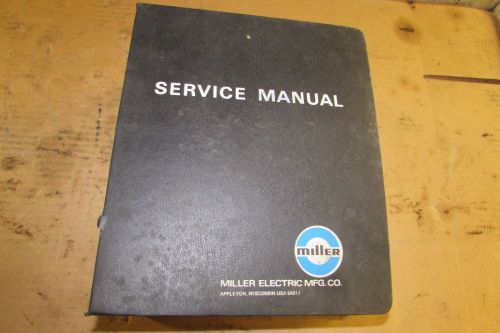 Miller Welder Parts/Service Manual