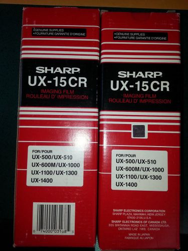 Sharp ux-15 cr compatible fax ribbon, 2 (two) roll lot for sale