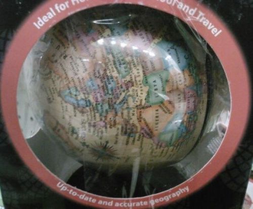 Mini Old World Globe map with stand ideal for desk work job school travel
