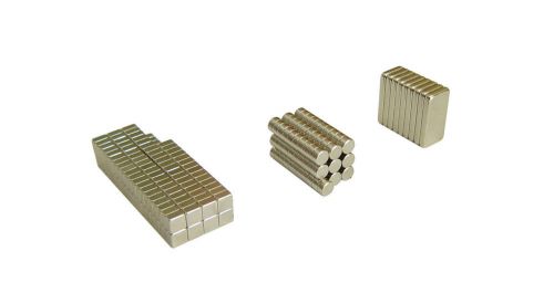 Set of 214 rare earth neodymium craft disc and block  magnets for sale