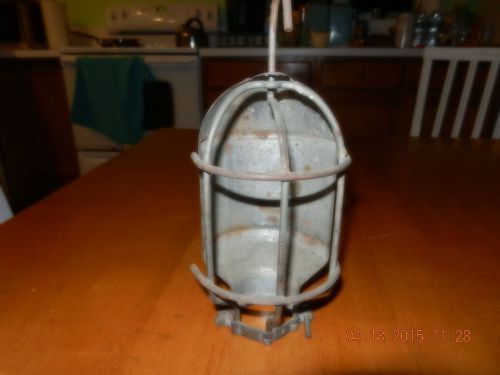 Vintage Work/Railroad Metal Light Cage - Pat. Pending