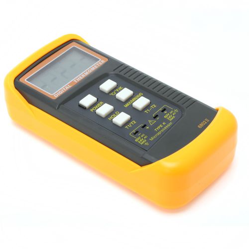 Dual channel k-type lcd digital thermometer temperature meter test -50°c -1300°c for sale