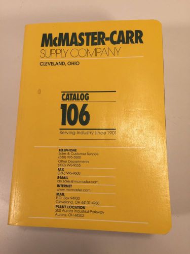McMaster-Carr Supply Company Catalog Number 106 Cleveland, OH 2000