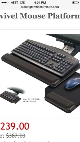 Brand New Ergonomimc Solutions Pl215 &amp; AA 360 Keyboard Tray And Articulating Arm