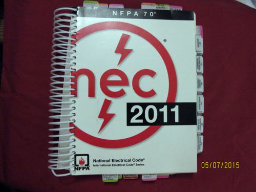 NEC 2011 NFPA 70, SPIRAL BOUND, TABULATED
