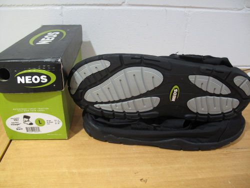New in Box NEOS VIS1/L Over The Shoes Boot, Mens, Adj Strap, Black, Nylon, 1PR