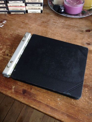 VINTAGE LEDGER BOOK. FAUX LEATHER. HINGED TYPE. SHIELDS-GROSS CORP.N.Y.,N.Y.