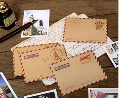 Enduring 10 Sheets Mini Envelope Postcard Letter Stationary Storage Paper BBUS