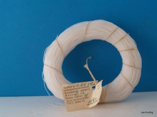 0,120kg~120m TEFLON PTFE F-4D TUBING  ID-0.5mm ED-0.9mm WALL-0.2mm USSR MILITARY