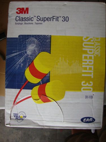 3M E-A-R soft Ear Plugs Classic Supperfit 30 corded Case of 200pairs