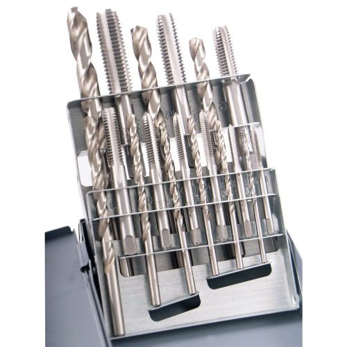 18 Piece High Speed Steel Tap and Drill Combo Set