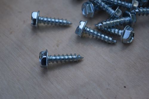 5lb/750pcs - #10 x 3/4&#034; slotted hex indented head sheet metal screws for sale