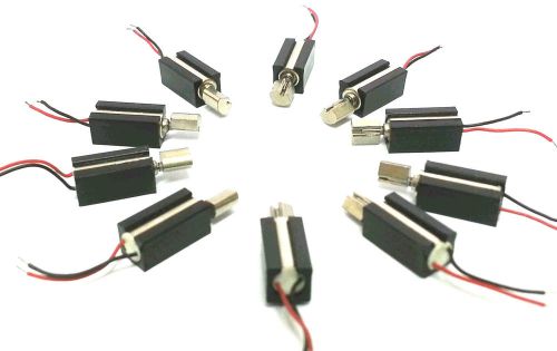 10pcs 3V DC  80mA 4x11mm Micro Vibration Motor w/ Rubber Sleeve Ships from USA