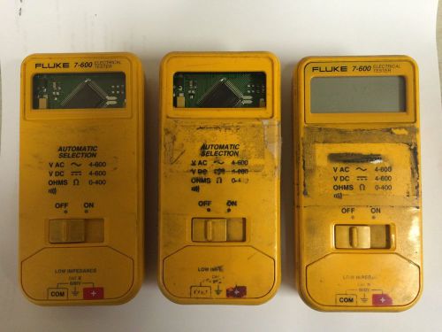 Fluke 7-600 Meters for Parts