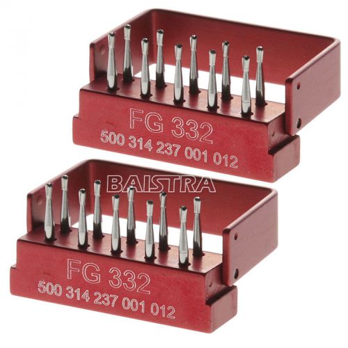 New 2 Boxes Dental Tungsten Steel Drills Burs for High Speed Handpiece FG 332