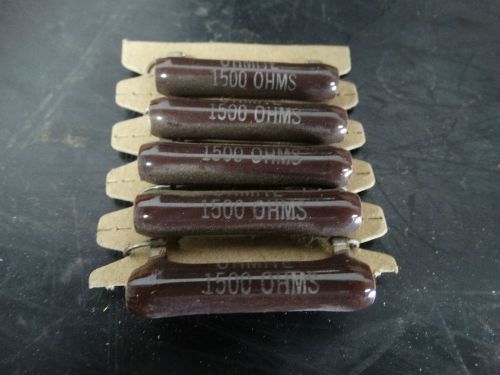 PACK OF 5 OHMITE WIREWOUND 1500 OHM RESISTOR
