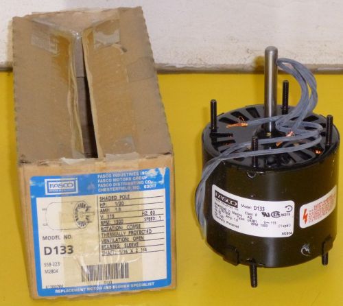 Fasco D133 S58-223 Motor 1/20 HP 115v 1500 RPM 1.8A CCW HVAC