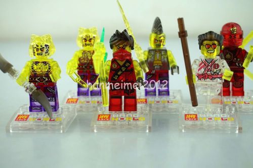 6 Minifigures Ninja Building Toys Griffin Turner Kai Chope Sleven Eyezor #fg56th