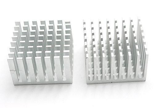 2 x aluminum heatsinks led applications 32 x 32 x 20mm for sale