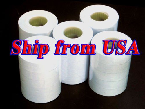 25 rolls  White Labels For MX-6600 double line Price Label Gun