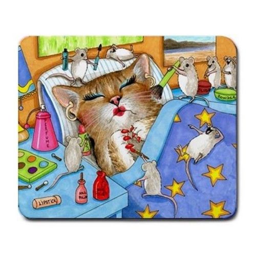 Mousepad from original Funny Art painting Cat 508 mouse by L.Dumas