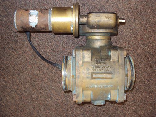 Akron 8840 electrically actuated 4” brass water valve with motor (fire fighting) for sale