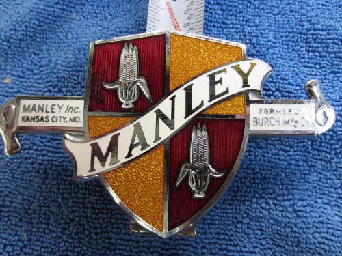 Manley 1947 M series Logo Badge emblem NICE!