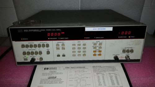 Hewlett Packard HP 8165A Programmable Signal Source 1mHz-50mHz Sweep Time Data