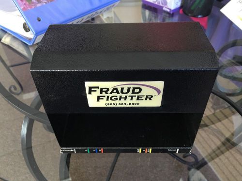 Uveritech fraud fighter hd8x2-120a counterfit detection scanner uv-16 black used for sale