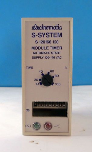 ELECTROMATIC S-SYSTEM S120166 120 MODULE TIMER AUTO. START