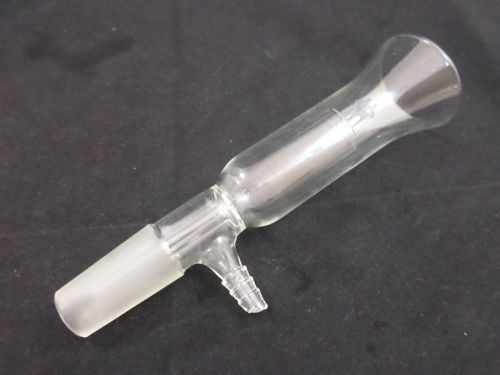 A&amp;c glass vacuum filtration adapter 24/40 #4 stop 180mm l 43mm id flange  for sale