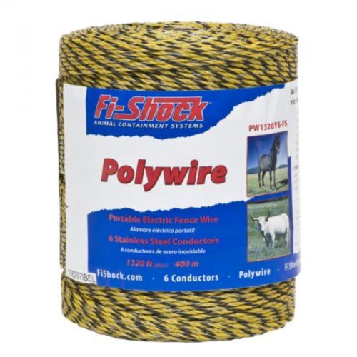 1320&#039; 6 Plywr Yel Fi-Shock Inc Electric Fence Accessories PW1320Y6-FS