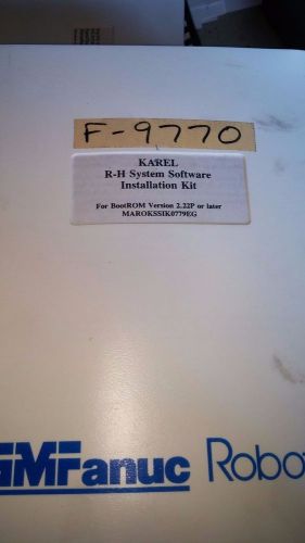 Fanuc Karel R-H System Software Installation Kit WITH DISK&#039;s very rare