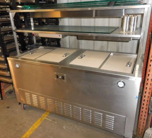 Food Serving Cart, Hot and Cold, Carter Hoffman FSHR68, Heated and Refrigerated