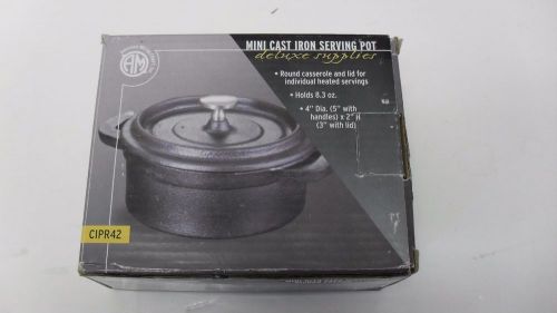 American Metalcraft CIPR42 Mini Cast Iron Serving Pot 8.3 oz